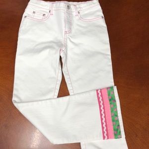 Lilly Pulitzer girls white jeans